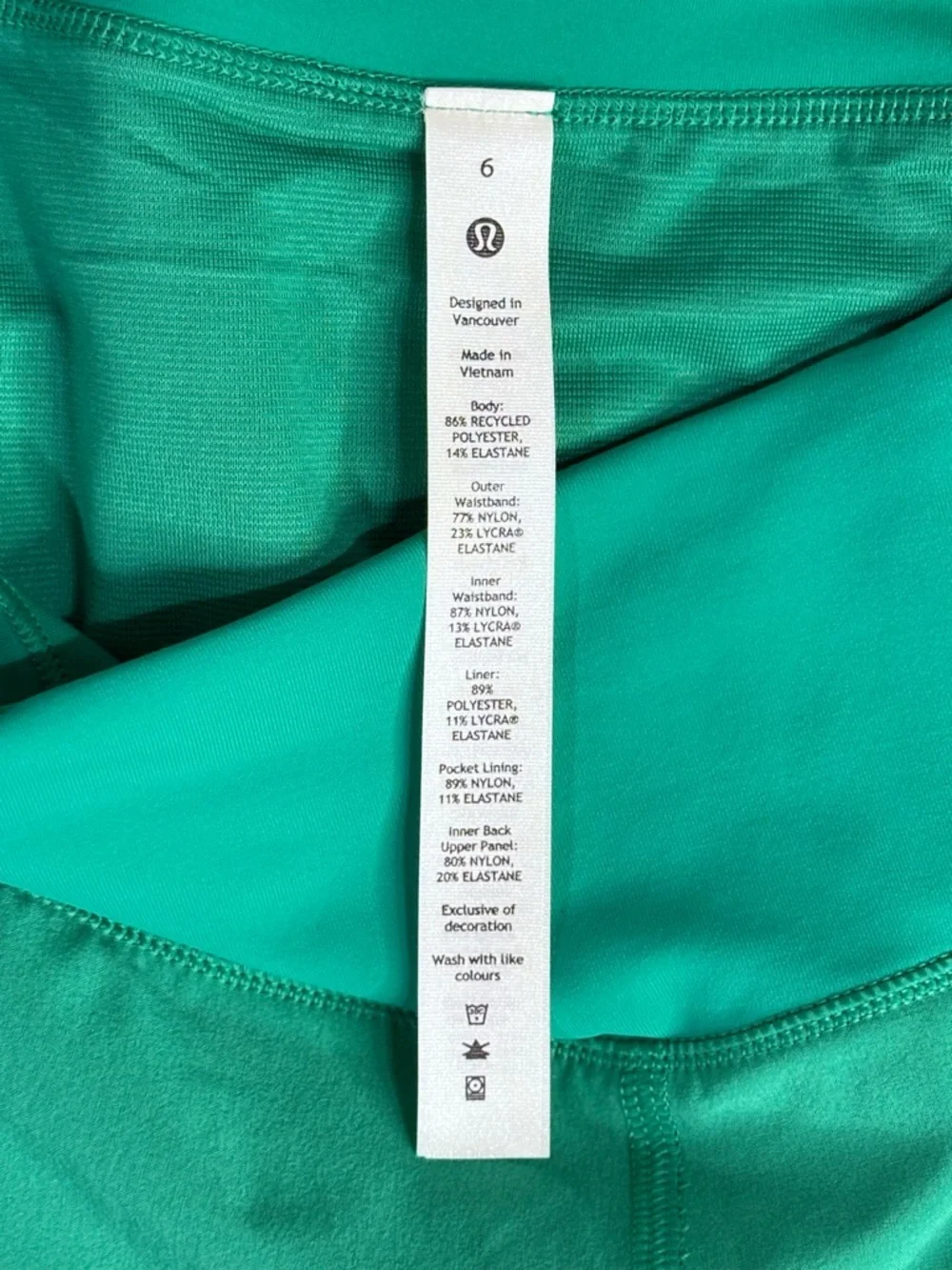 Lululemon Teal Turquoise Run Shorts Size 6 Athletic Lightweight Active